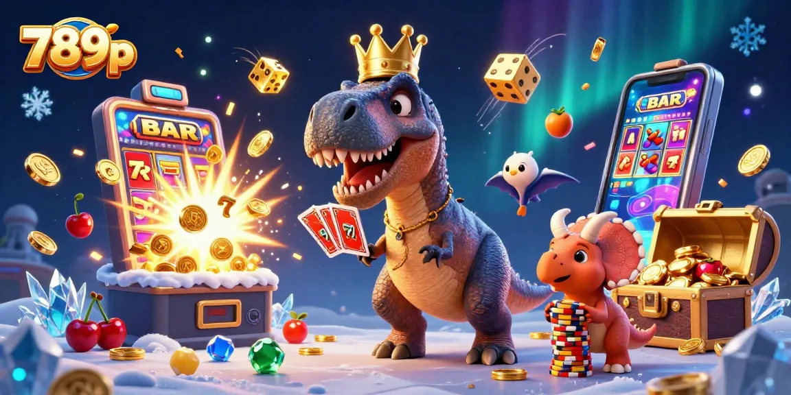 Experience thrilling gameplay at 789p with a colorful casino scene featuring vibrant characters and jackpot elements.