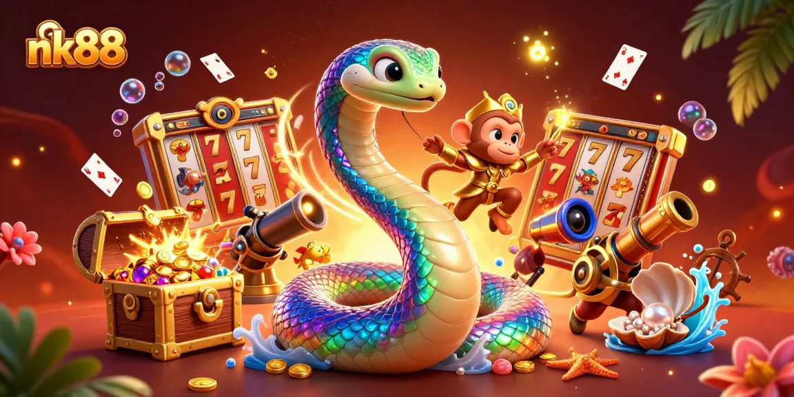 Experience thrilling gaming at nk88 with vibrant characters and dynamic casino elements.